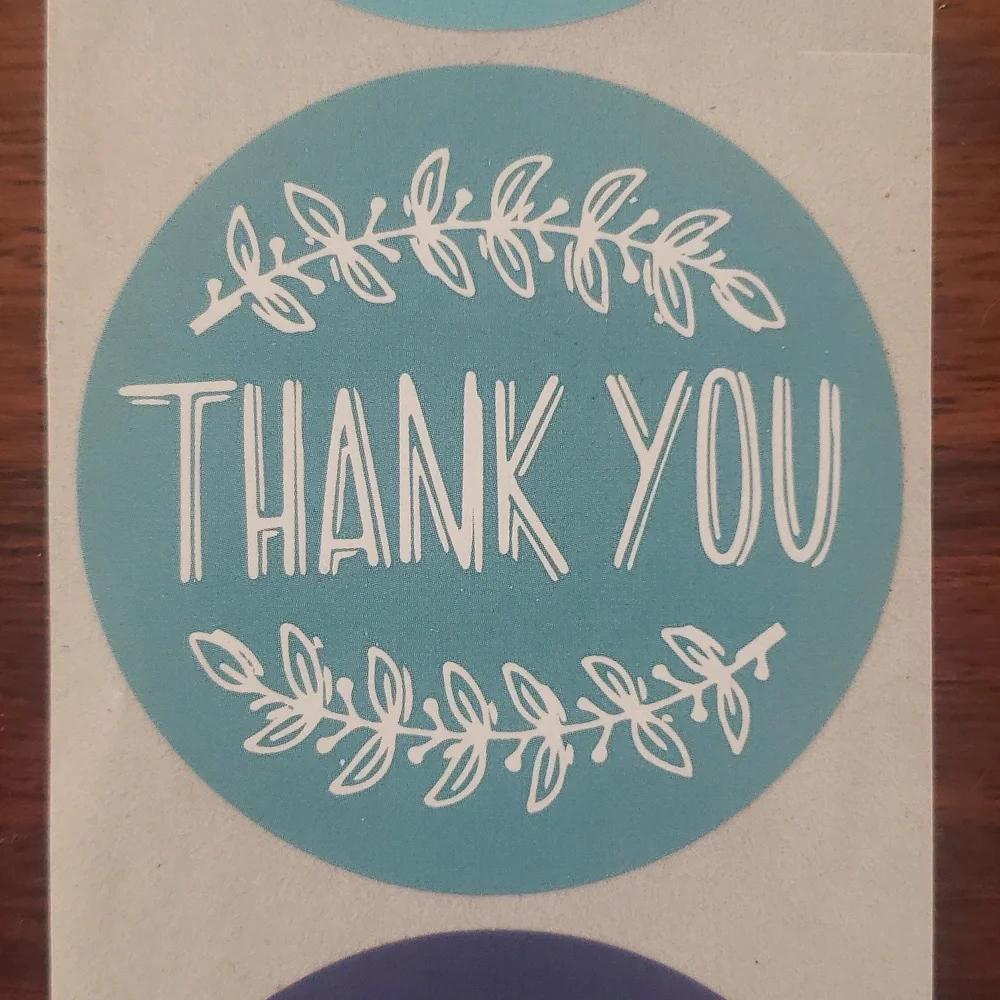 3/$15 THANK YOU STICKERS Set of 50 LARGE 2